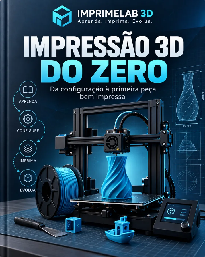 Capa ilustrativa de Impressão 3D do Zero